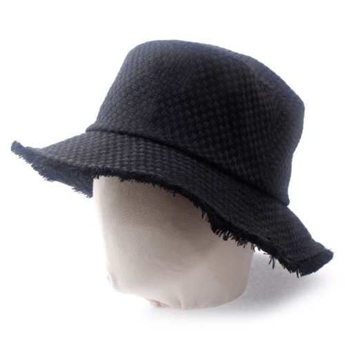 블랙버킷햇 남자벙거지 검정 단색 마직 빅사이즈 오버핏 커플 대두 모자