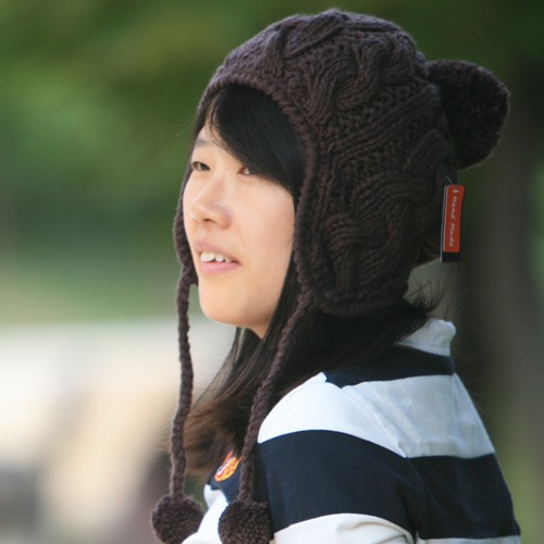 여성 귀달이방울털모자 단색 꽈배기 스키장 모자/WE501