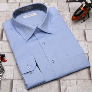 남자 와이셔츠 긴팔 남성 하늘색 와이셔츠 일반핏 빅사이즈 셔츠 95부터120사이즈 RA221